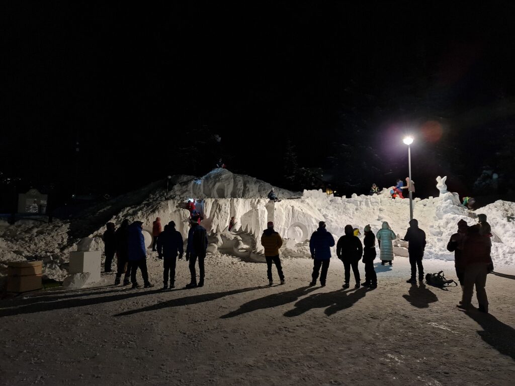 "SNØSLOTTET": Her kan man boltre seg og være med å skape gode opplevelser. Foto: Odd Erland Dalen.